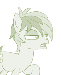 Size: 344x428 | Tagged: safe, artist:sintakhra, sandbar, earth pony, pony, tumblr:studentsix, g4, male, sandbar is not amused, teenager, unamused