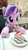 Size: 576x1024 | Tagged: safe, artist:nekokevin, starlight glimmer, pony, unicorn, series:nekokevin's glimmy, g4, cake, female, food, irl, looking down, mare, open mouth, photo, plate, plushie, sitting, smiling, solo, underhoof