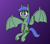 Size: 1024x898 | Tagged: safe, artist:platinumdrop, oc, oc only, oc:aurora dew, bat pony, pony, female, gradient background, mare, simple background, solo