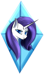 Size: 895x1512 | Tagged: safe, artist:renarde-louve, rarity, pony, g4, bust, cutie mark background, female, head only, portrait, simple background, solo, transparent background
