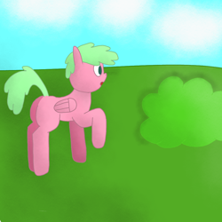 Size: 1000x1000 | Tagged: safe, oc, oc only, oc:lime feather, pegasus, pony, male, no cutie marks because im lazy, solo