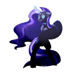 Size: 2046x2000 | Tagged: safe, artist:hicoojoo, idw, nightmare rarity, pony, g4, spoiler:comic, bipedal, female, high res, magic, rearing, simple background, solo, transparent background
