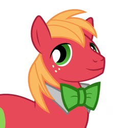 Size: 1280x1446 | Tagged: safe, artist:90sigma, artist:disneymarvel96, edit, vector edit, big macintosh, earth pony, pony, g4, bowtie, bust, male, portrait, solo, vector