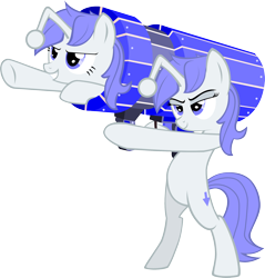 Size: 1912x2000 | Tagged: safe, alternate version, artist:evilhom3r, oc, oc only, oc:discentia, pony, unicorn, aiming, bipedal, cannon, cannon ponies, cutie mark, female, mare, ponified, pony cannonball, reddit, self ponidox, simple background, transparent background, vector