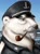 Size: 1024x1379 | Tagged: safe, artist:kelkessel, oc, oc only, oc:paw wellington, bear, polar bear, equestria at war mod, bust, captain, clothes, facial hair, male, moustache, pipe, portrait, solo, uniform