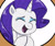 Size: 947x791 | Tagged: safe, artist:jeglegator, rarity, pony, g4, cropped, cute, excited, raribetes, solo