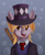 Size: 1173x1430 | Tagged: safe, artist:batsdisaster, derpy hooves, earth pony, pony, g4, bubble, clothes, crossover, female, hat, jojo's bizarre adventure, necktie, ponified, robert eo speedwagon, scar, smiling, solo, speedwagon, suit, top hat