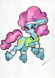 Size: 4920x6972 | Tagged: safe, artist:luxiwind, flashdancer, pony, g4, absurd resolution, female, solo, traditional art