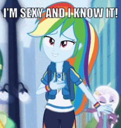 Size: 343x360 | Tagged: safe, edit, edited screencap, screencap, rainbow dash, equestria girls, g4, my little pony equestria girls: better together, run to break free, animated, caption, cropped, female, image macro, lmfao, meme, solo focus, song reference, text