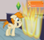 Size: 1600x1487 | Tagged: safe, artist:lightningbolt, derpibooru exclusive, oc, oc only, oc:pizzamovies, earth pony, pony, g4, .svg available, commission, fire, food, hoof on chin, kitchen, male, oven, pizza, plumbob, raised hoof, shocked, show accurate, solo, stallion, svg, the sims, the sims 4, underhoof, vector