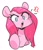 Size: 813x945 | Tagged: safe, artist:sourspot, pinkie pie, earth pony, pony, g4, bust, cross-popping veins, cute, cuteamena, diapinkes, female, looking at you, mare, open mouth, pinkamena diane pie, simple background, solo, white background