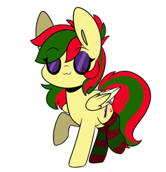 Size: 2323x2400 | Tagged: safe, artist:sakukitty, oc, oc only, oc:attraction, pegasus, pony, clothes, femboy, high res, male, simple background, socks, solo, striped socks, transparent background, trap, uwu