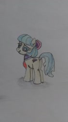 Size: 720x1280 | Tagged: safe, coco pommel, earth pony, pony, g4, female, photo, solo, traditional art