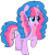 Size: 942x1040 | Tagged: safe, artist:徐詩珮, oc, oc only, oc:sugar rain (徐詩珮), pony, unicorn, g4, female, magical lesbian spawn, mare, next generation, offspring, parent:pinkie pie, parent:spring rain, parents:springpie, simple background, solo, transparent background