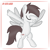 Size: 1024x1024 | Tagged: safe, artist:deni-liandi, oc, oc:jacktor stan, pegasus, pony, base used, dab, pegasus oc