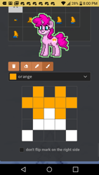 Size: 720x1280 | Tagged: safe, oc, oc only, oc:butter pop, pony, unicorn, pony town, female, mare, pinkie clone, smiling, solo
