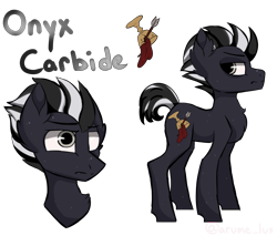 Size: 3085x2630 | Tagged: safe, artist:luxsimx, oc, oc only, oc:onyx carbide, earth pony, pony, blind eye, freckles, high res, male, reference sheet, simple background, solo, stallion, transparent background