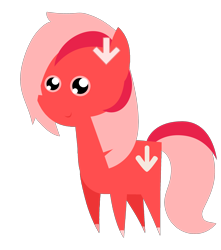 Size: 2300x2600 | Tagged: safe, artist:dsiak, derpibooru exclusive, oc, oc only, oc:downvote, earth pony, pony, derpibooru, derpibooru ponified, meta, pointy ponies, ponified, simple background, solo, transparent background