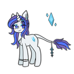 Size: 1000x1000 | Tagged: safe, artist:godlikegnocchi, rarity, pony, unicorn, g4, female, g5 concept leak style, g5 concept leaks, jewelry, leonine tail, mare, rarity (g5 concept leak), redesign, simple background, smiling, solo, transparent background