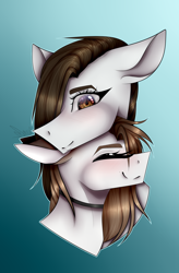 Size: 1024x1565 | Tagged: safe, artist:dawndream2003, oc, oc only, pony, bust, female, gradient background, mare, portrait