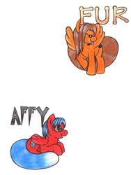 Size: 791x1051 | Tagged: safe, artist:blazelupine, oc, oc only, oc:affy, oc:fur, pegasus, pony, male, ponyloaf, simple background, traditional art, white background, wings