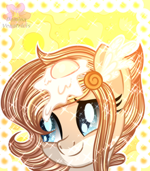 Size: 2160x2458 | Tagged: safe, artist:domina-venatricis, oc, oc only, pony, bust, female, fried egg, high res, mare, portrait, solo