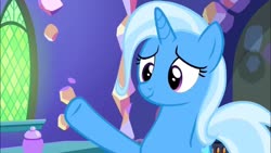 Size: 1280x720 | Tagged: safe, screencap, trixie, pony, all bottled up, g4, female, solo
