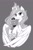Size: 840x1280 | Tagged: safe, artist:dstears, princess celestia, princess luna, alicorn, pony, g4, bust, female, gray background, grayscale, manga style, monochrome, portrait, simple background, smiling, solo, toy