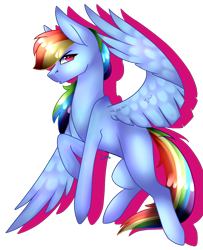 Size: 1151x1419 | Tagged: safe, artist:wintersporkle, rainbow dash, pegasus, pony, badass, female, flying, mare, simple background, solo, spread wings, trace, transparent background, wings