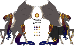 Size: 4940x3136 | Tagged: safe, artist:oneiria-fylakas, oc, oc only, oc:vanity orsulia, pony, vampire, vampony, female, high res, reference sheet, simple background, solo, transparent background