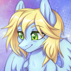 Size: 1500x1500 | Tagged: safe, artist:ls_skylight, oc, oc only, pegasus, pony, bust, solo