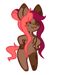 Size: 290x361 | Tagged: safe, artist:ruef, oc, oc only, oc:ruef, pony, semi-anthro, animated, arm hooves, bipedal, chest fluff, cute, dancing, frame by frame, hips, swaying hips