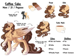 Size: 6500x5000 | Tagged: safe, artist:amazing-artsong, oc, oc only, oc:coffee cake, pegasus, pony, absurd resolution, colored wings, colored wingtips, female, mare, simple background, solo, tongue out, transparent background