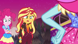 Size: 1920x1080 | Tagged: safe, screencap, kiwi lollipop, pinkie pie, sunset shimmer, equestria girls, equestria girls specials, g4, my little pony equestria girls: better together, my little pony equestria girls: sunset's backstage pass, female