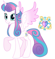 Size: 1387x1477 | Tagged: safe, artist:eonionic, princess flurry heart, pony, g4, female, older, older flurry heart, simple background, solo, transparent background
