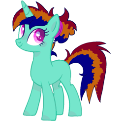 Size: 717x702 | Tagged: safe, anonymous artist, oc, oc only, oc:tarbian gutchrood, pony, unicorn, collaboration, female, horn, mare, simple background, solo, unicorn oc, white background