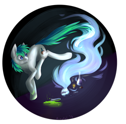 Size: 2393x2345 | Tagged: safe, artist:weird--fish, oc, oc only, earth pony, pony, chemistry, high res, male, solo, stallion