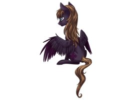 Size: 2036x1641 | Tagged: safe, artist:weird--fish, oc, oc only, oc:fractal, pegasus, pony, simple background, solo, transparent background