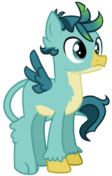 Size: 674x1054 | Tagged: safe, artist:eonionic, oc, oc only, oc:gilly, hippogriff, interspecies offspring, magical gay spawn, male, offspring, parent:gallus, parent:sandbar, parents:gallbar, simple background, solo, transparent background