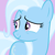 Size: 300x300 | Tagged: safe, artist:ponysource, trixie, pony, unicorn, g4, female, mare, pink background, simple background, smiling, solo