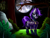 Size: 2000x1500 | Tagged: safe, artist:micioutaki, oc, oc only, firefly (insect), insect, parasprite, pegasus, pony, clothes, costume, ear fluff, full moon, goggles, grass, lidded eyes, moon, night, night sky, rock, shadowbolts, shadowbolts costume, sky, solo, standing, starry night, tree, ych result