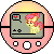 Size: 50x50 | Tagged: safe, artist:theironheart, apple bloom, earth pony, pony, g4, animated, base used, bouncing, crossover, female, filly, gif, heart, pictogram, pixel art, pokewalker, pokémon, simple background, solo, transparent background