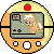 Size: 50x50 | Tagged: safe, alternate version, artist:theironheart, applejack, earth pony, pony, g4, animated, base used, bouncing, crossover, female, filly, filly applejack, gif, heart, pictogram, pixel art, pokewalker, pokémon, simple background, solo, transparent background, younger