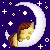 Size: 50x50 | Tagged: safe, artist:theironheart, oc, oc only, oc:iron heart, earth pony, pony, animated, base used, crescent moon, earth pony oc, female, gif, mare, moon, night, pixel art, sleeping, sleeping on moon, solo, stars, tangible heavenly object, transparent moon