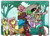 Size: 891x633 | Tagged: safe, artist:inuhoshi-to-darkpen, artist:php11, discord, doctor fauna, fluttershy, spike, dragon, earth pony, opossum, pegasus, pony, g4, bouquet, ear fluff, female, flower, male, ship:discoshy, shipper on deck, shipping, straight, winged spike, wings