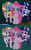 Size: 600x960 | Tagged: safe, edit, edited screencap, screencap, applejack, fluttershy, pinkie pie, rainbow dash, rarity, twilight sparkle, hydra, hydra pony, friendship is magic, g4, my little pony: friendship is magic, appleflaritwidashpie, fusion, hydrafied, mane six, mane six hydra, multiple heads, species swap, wat