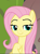 Size: 687x939 | Tagged: safe, screencap, fluttershy, pegasus, pony, g4, she talks to angel, cropped, cute, female, lidded eyes, mare, raised hoof, shyabetes, smiling, smug, smugshy, solo