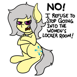 Size: 1024x1024 | Tagged: safe, artist:mrneo, oc, oc only, oc:spokey, earth pony, ghost, ghost pony, pony, angry, art trade, crossed arms, jewelry, male, necklace, simple background, solo, speech, transparent background