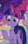 Size: 610x940 | Tagged: safe, screencap, pinkie pie, rarity, twilight sparkle, alicorn, earth pony, pony, g4, the summer sun setback, cropped, cute, female, glowing horn, horn, mare, raised hoof, scroll, smiling, solo focus, twiabetes, twilight sparkle (alicorn)