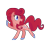 Size: 1140x1187 | Tagged: safe, artist:andromedasparkz, pinkie pie, earth pony, pony, g4, female, g5 concept leak style, g5 concept leaks, hooves, mare, pinkie pie (g5 concept leak), redesign, simple background, solo, transparent background